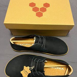 Vivobarefoot Ra II - Midnight Navy Leather - Men's 12.5